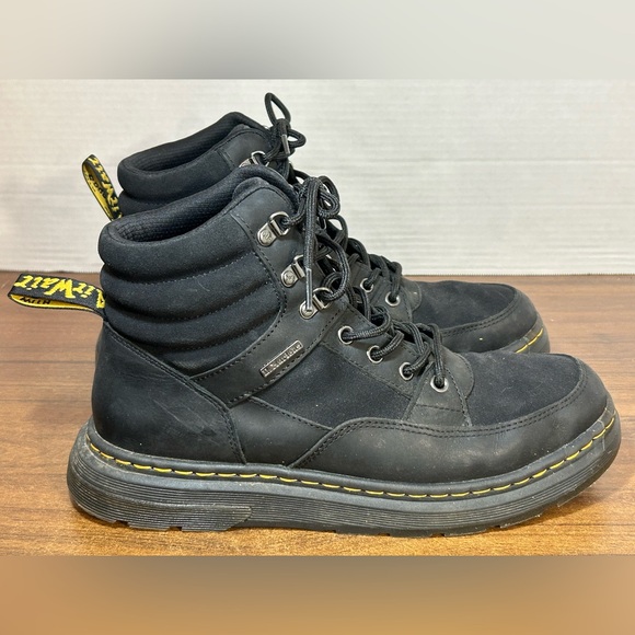 Dr. Marten Crewson Chukka Black Boots Men’s 10 Padded Leather - Picture 3 of 7